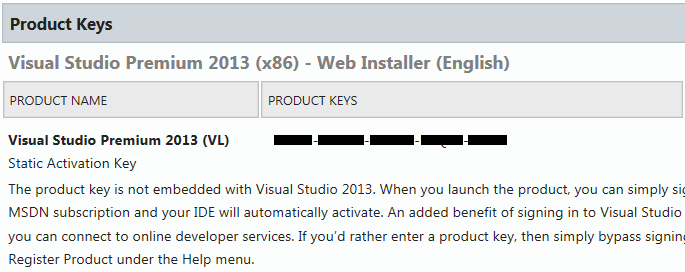 visual studio professional product key